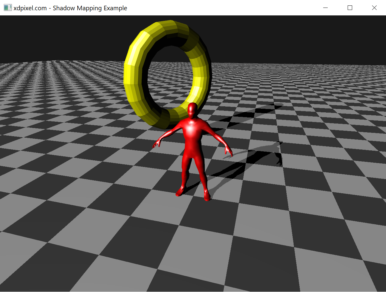 OpenGL Shadow Mapping Example